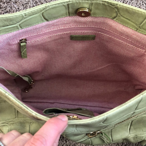 Dooney & Bourke leather bag green - Picture 4 of 8